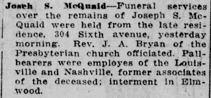 Joseph S. McQuaid obituary